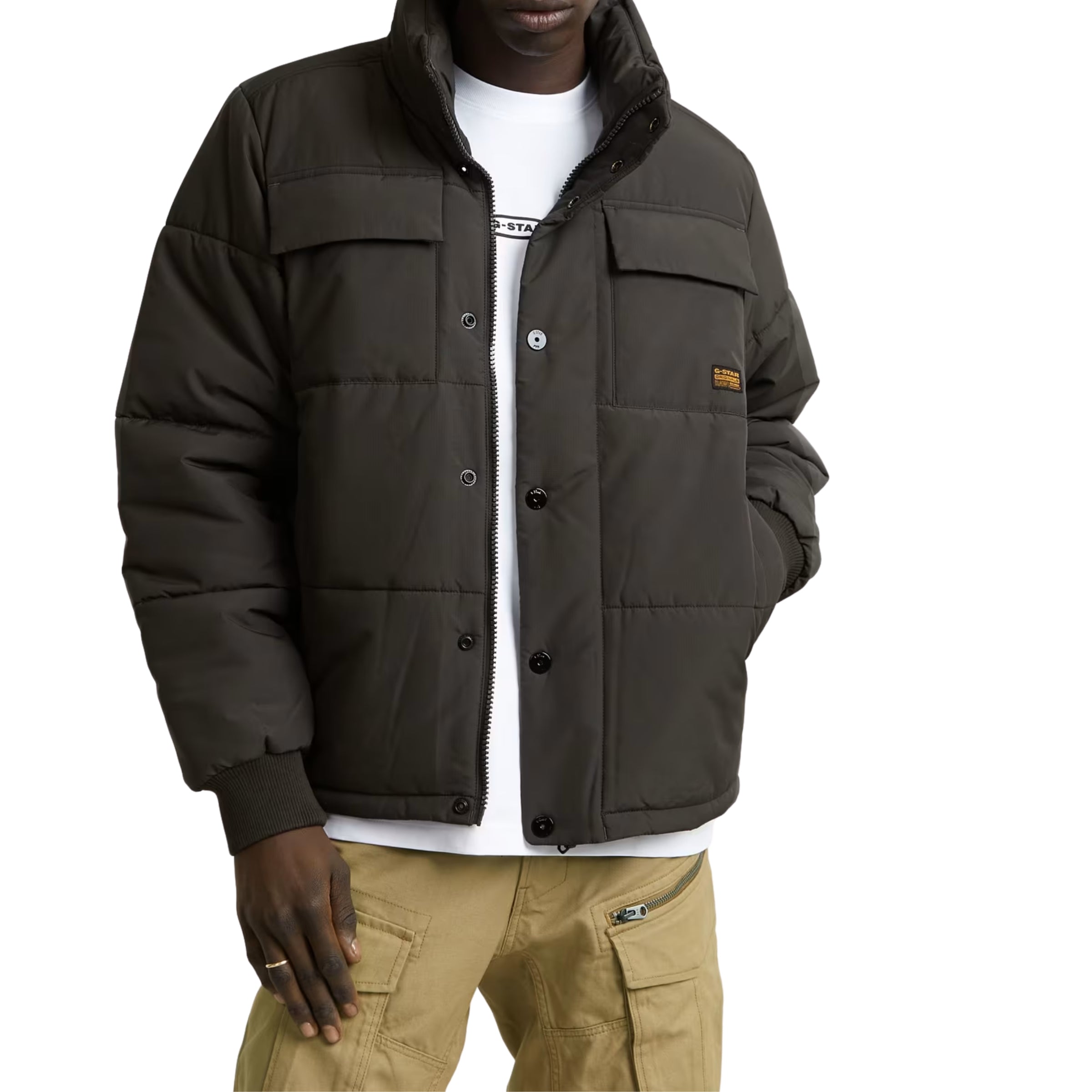 G-Star Jacket Padded 4 Pocket Quilted Black